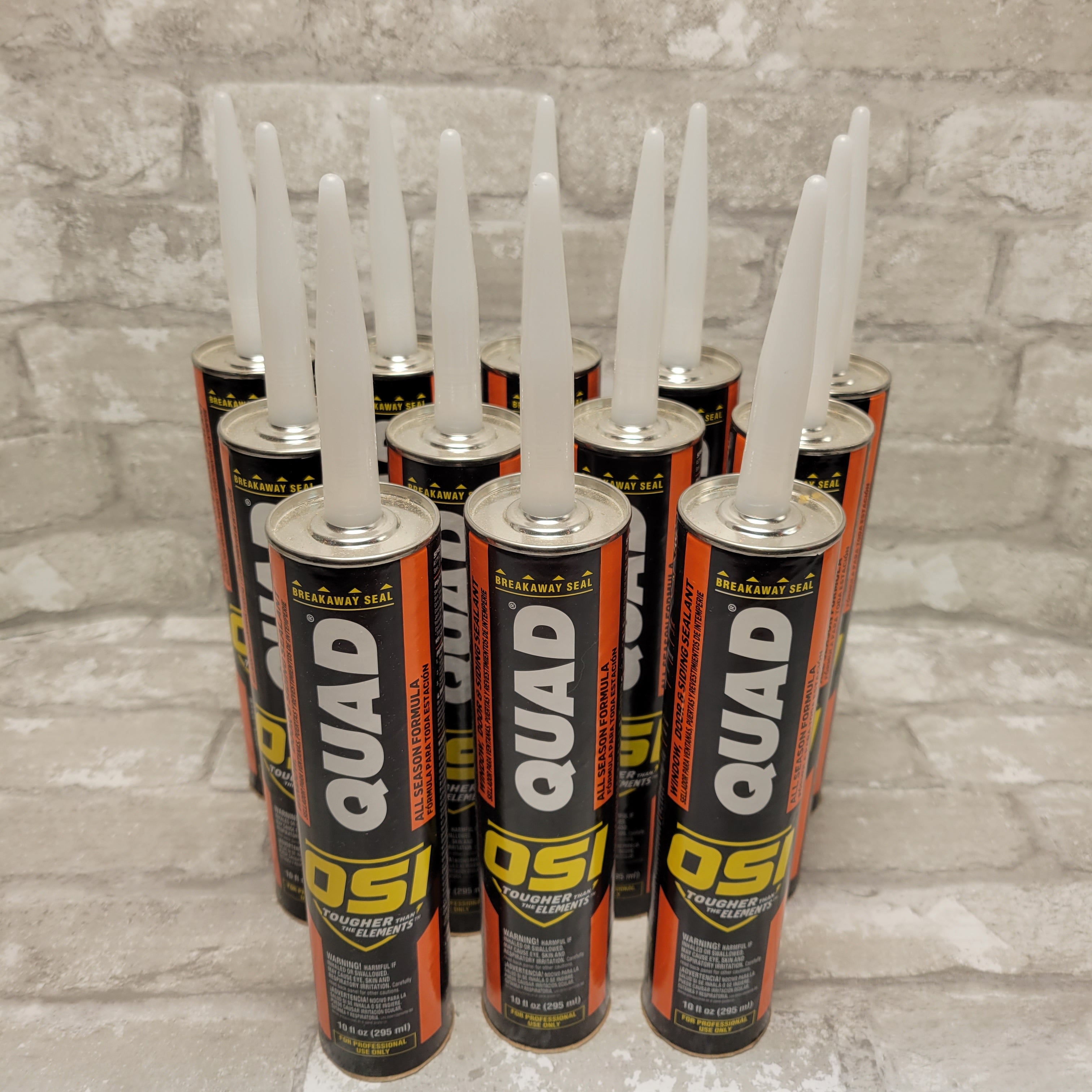 OSI QUAD Advanced Formula 10 fl.oz. Timber Bark #253 Exterior Sealant (12-Pack) (7944811184366)